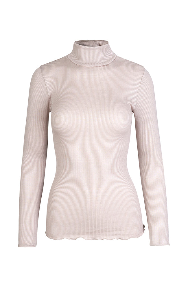 Shop Rosemunde Knitted Turtle Neck Sweater Soft Rose | Très Chic