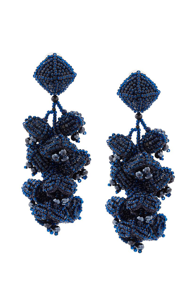 Sachin & Babi Grape Earrings French Blue Pendants d'oreilles bleu