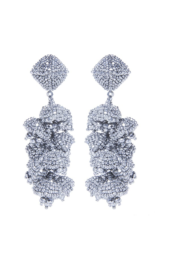 Sachin & Babi Grape Earrings Silver Pendants d'oreilles argent