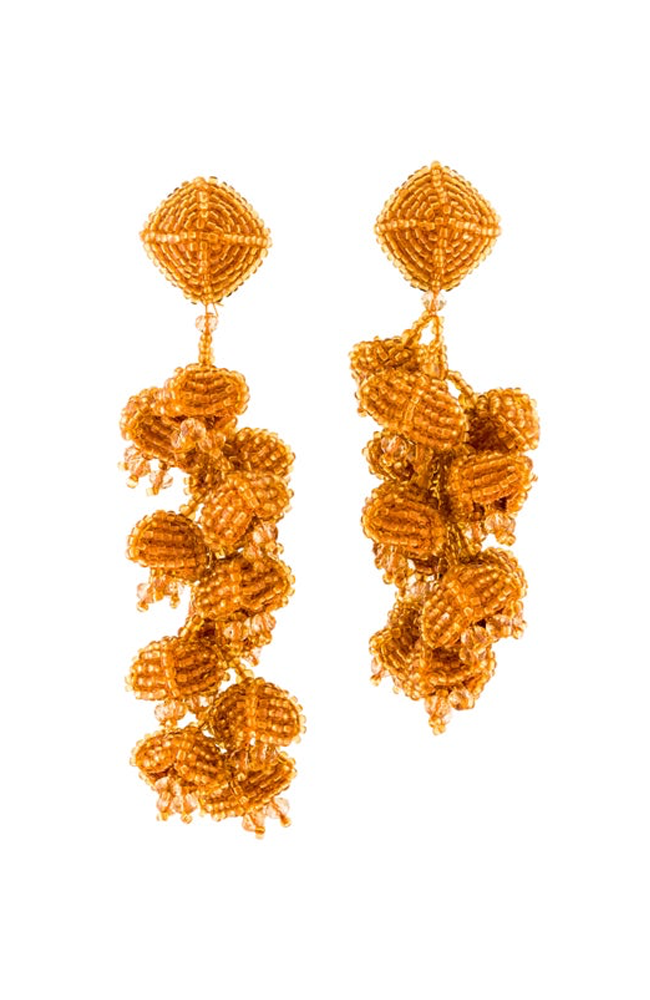 Sachin & Babi Grape Earrings Yellow Gold Pendants d'oreilles dories