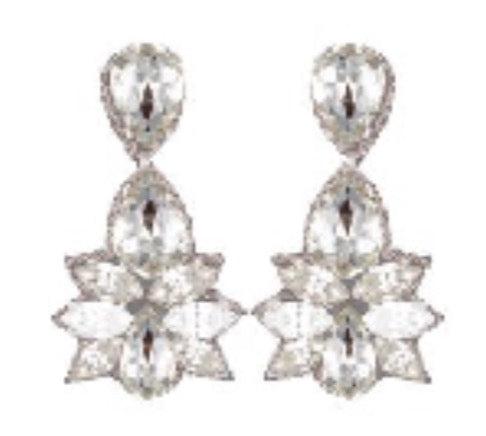 Bridal Crystal Drop Earrings Pendants d'oreilles designer 