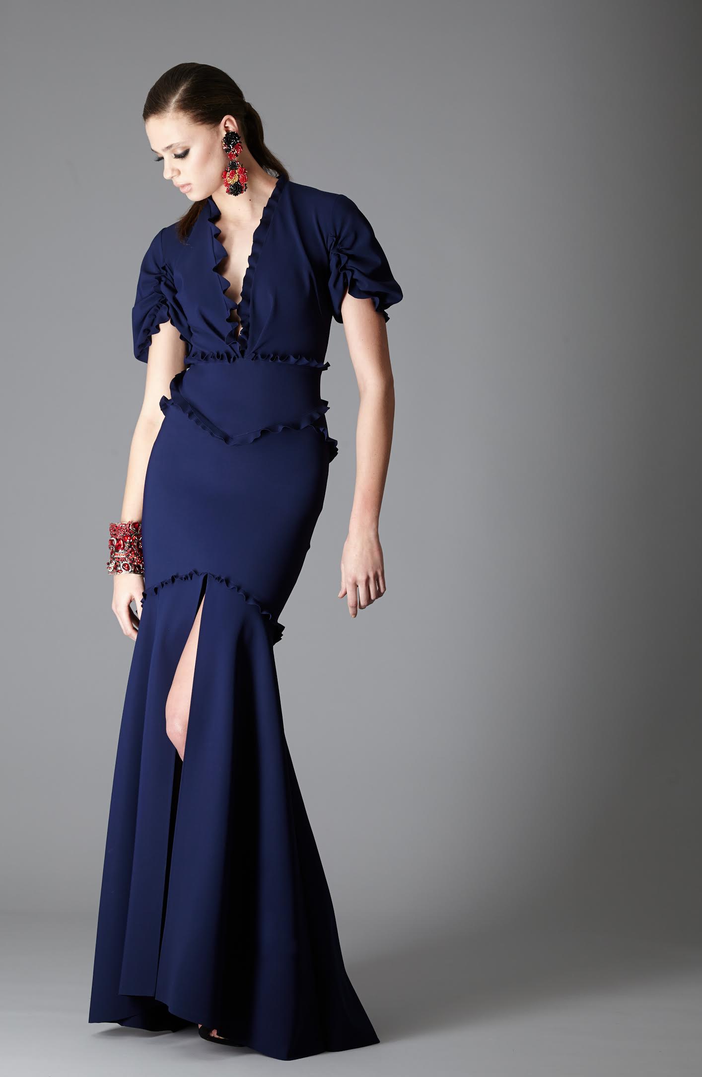 Greta Constantine Harley Gown NAVY / 14