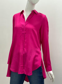 Max Volmary Long Sleeve Oversize Blouse with Collar