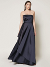 Sachin & Babi Strapless Gown with Side Ruffle
