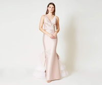 Chesterton Gown by SACHIN & BABI V-neck Mermaid Gown ruffle tulle train